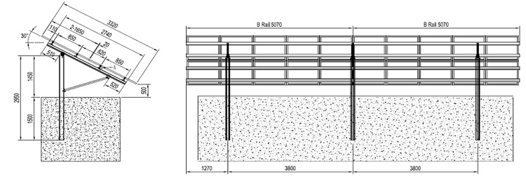 Pile Ground Mounting System