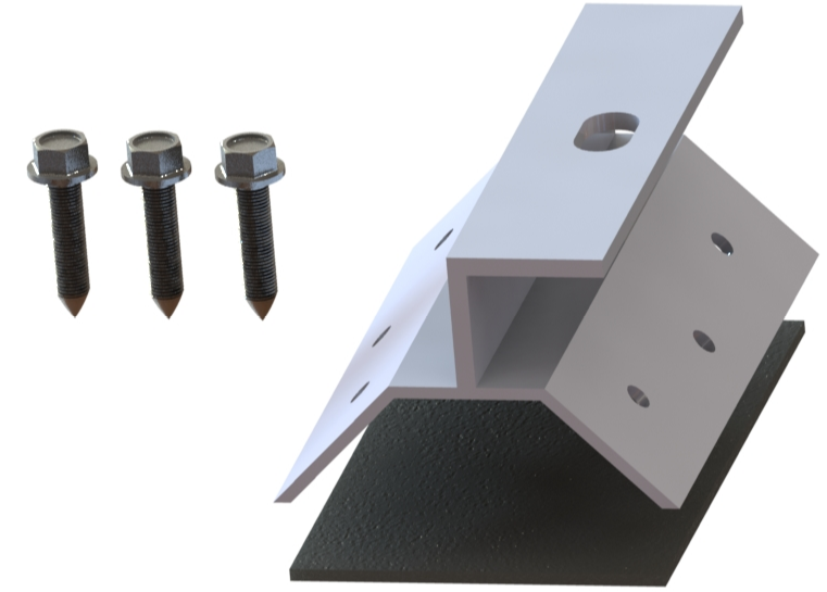 PV Panel Mounting Metal Roof System;Standing Seam Roof Hook, Aluminum Solar Clamp