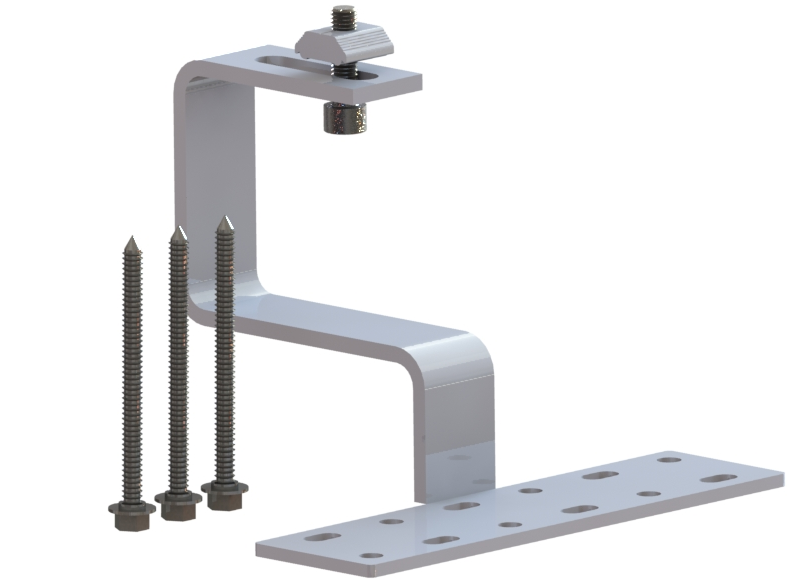 Tile Hook; PV Panel Mounting Tile Roof System SUS304 Hook, Solar Clamp; TT-IK-03